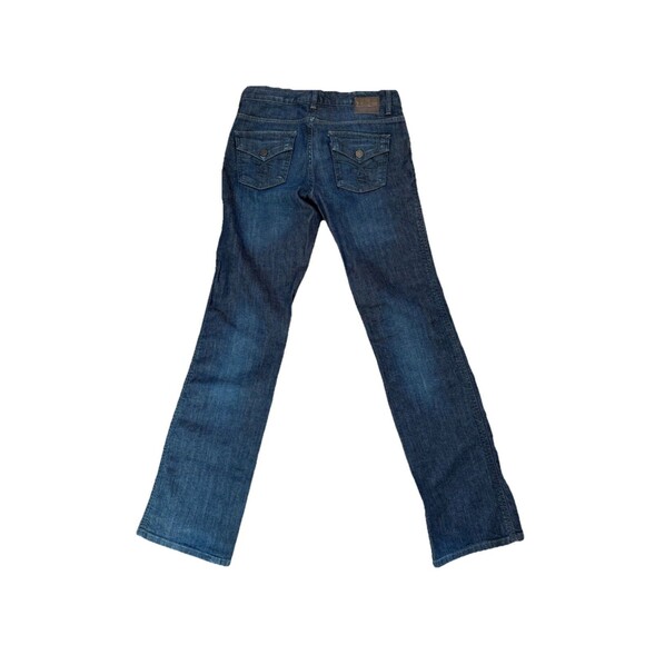 Women's Calvin Klein Lean Bootcut Dark Wash Stretch Blue Jeans Size 2 / 26 - Picture 2 of 12